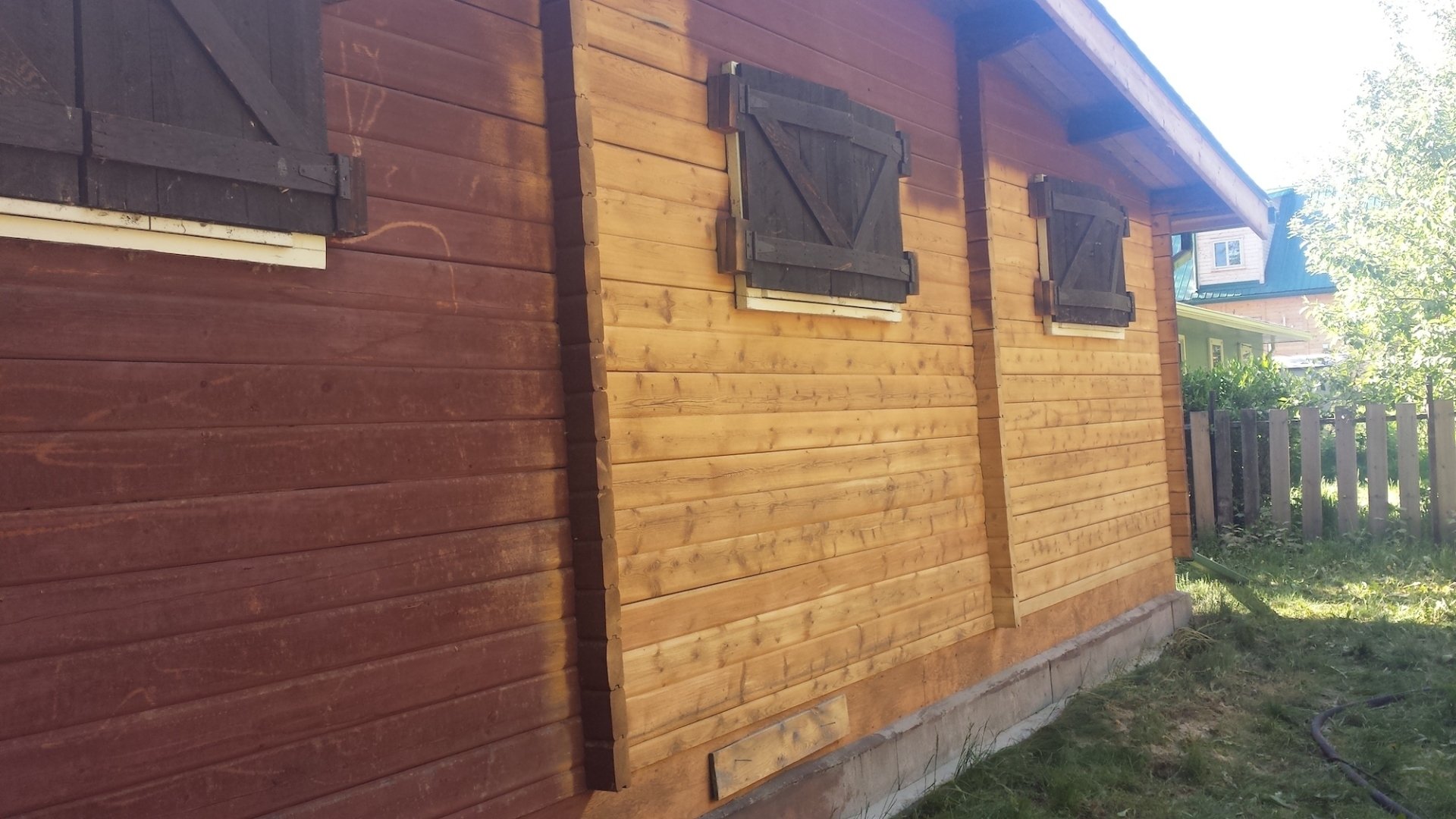 Log Home Blasting Restoration Edmonton
