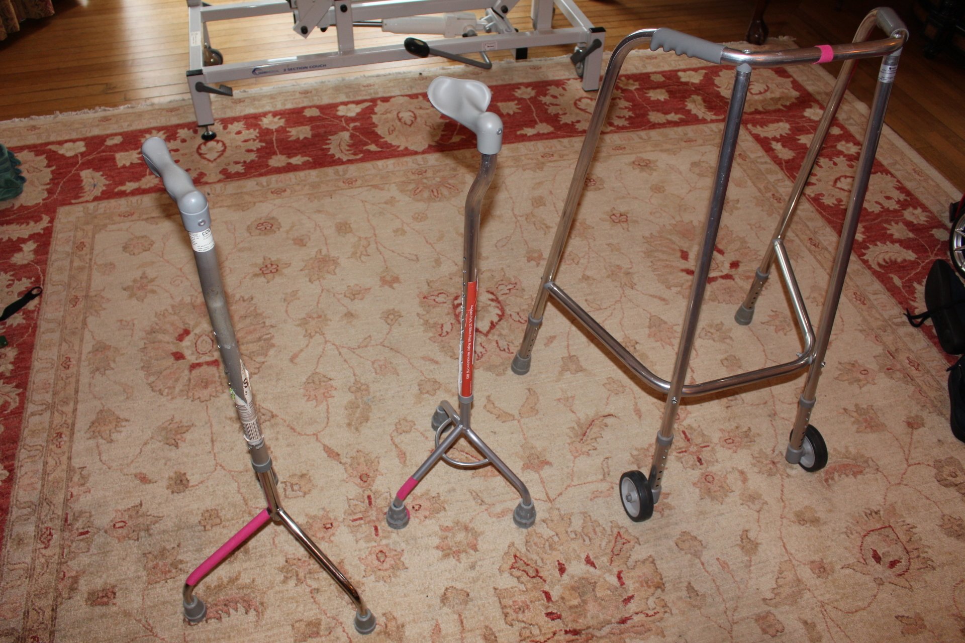 Walking aids used in stroke and head injury treatment