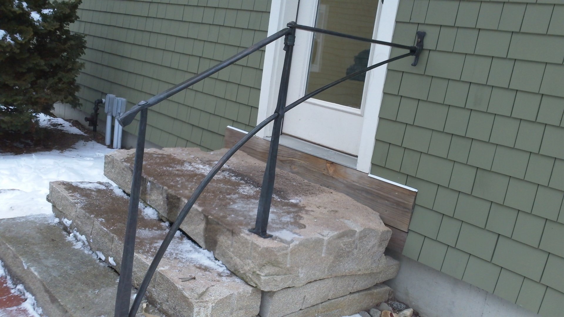 Granite Stair Railings Portland, ME Cable Rail