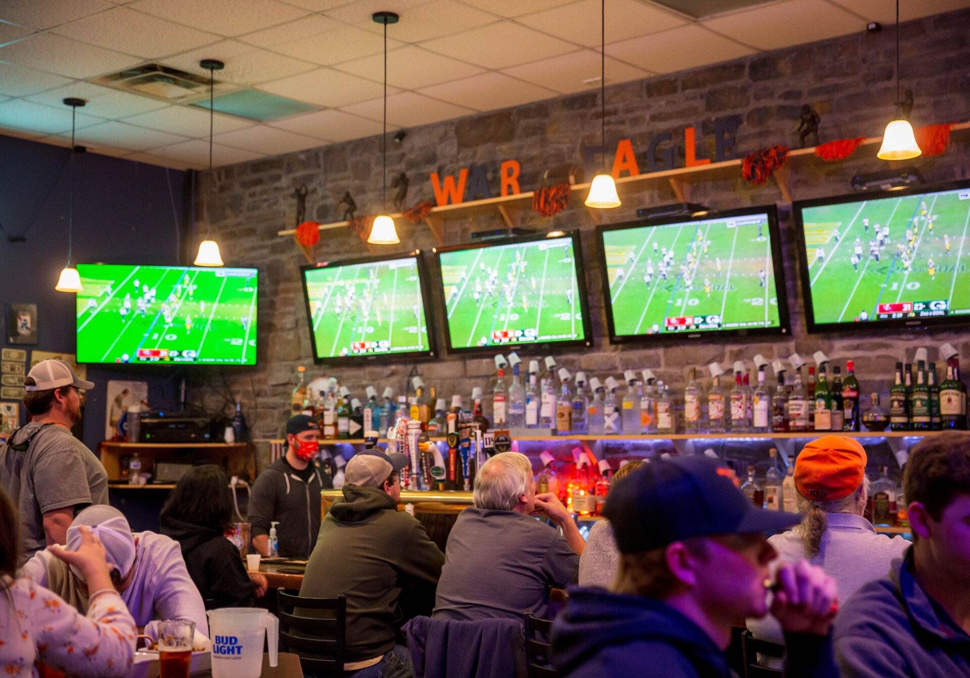 Halftime Sports Bar & Grill in Downtown Auburn, Alabama
