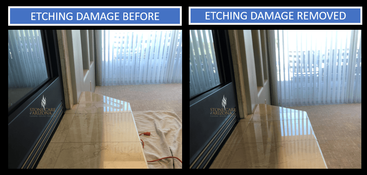 Remove Water Spots from Travertine,Marble & Limestone Countertops