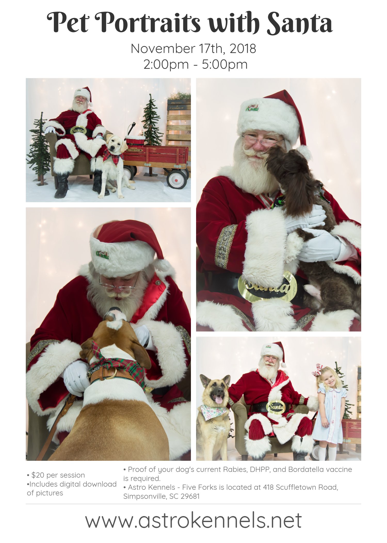 Pet Portraits with Santa