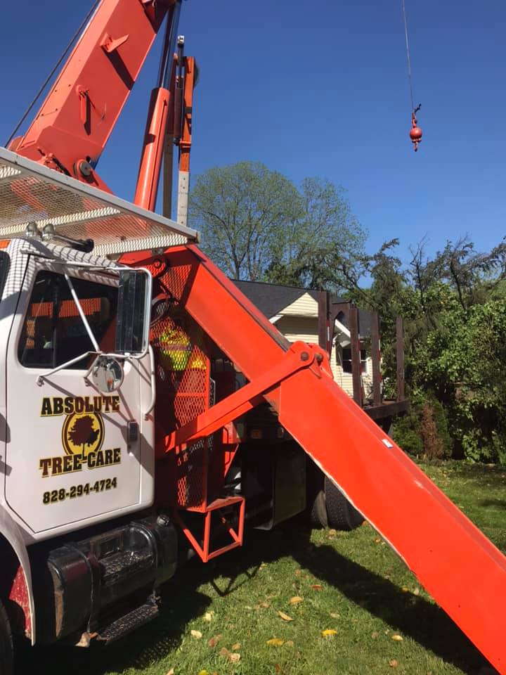 Crane Operations Hickory, NC Absolute Tree Care of Hickory, LLC