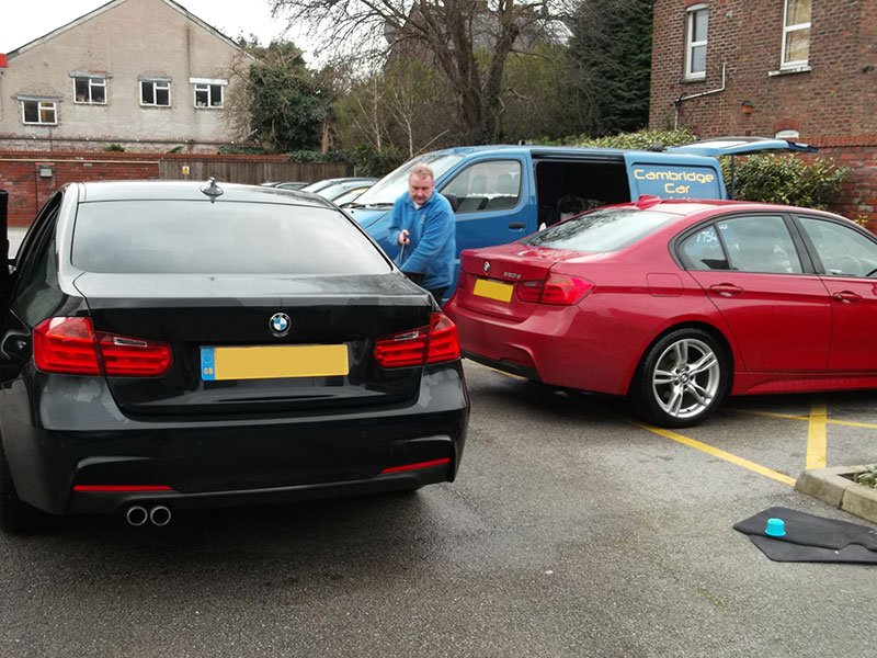 Car pressure washes Cambridge Car Valeting