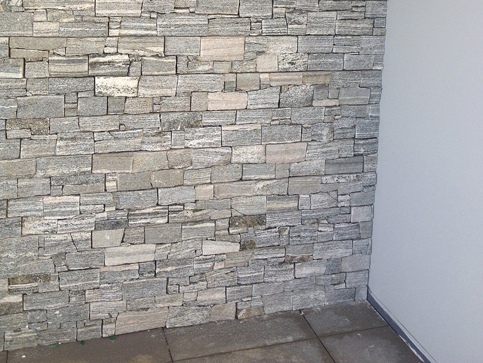 Grey Granite Stone, Cladding Panel System Real Stone Cladding