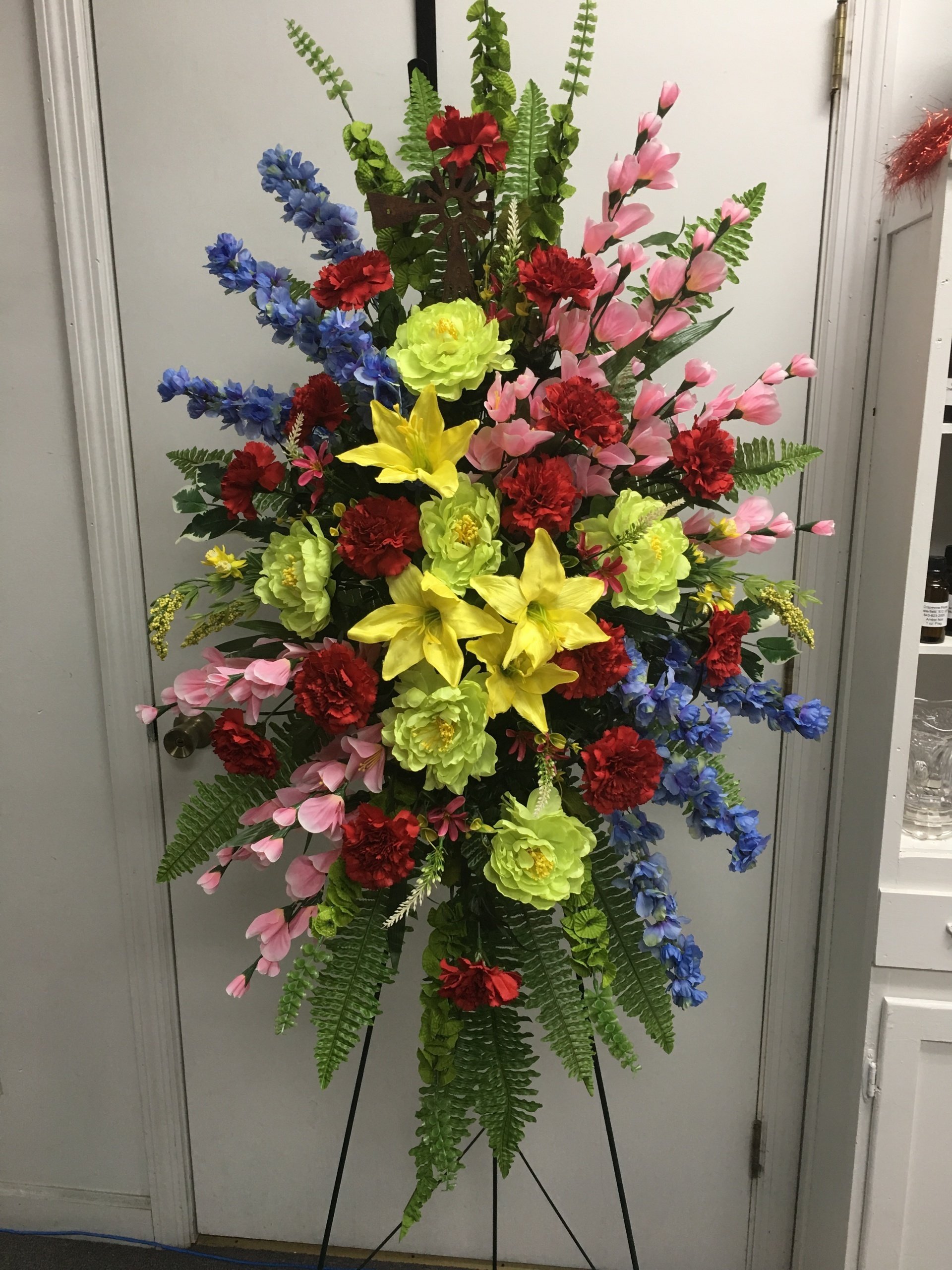 Funeral Flower Arrangements Custom Door Wreaths Chesterfield, SC
