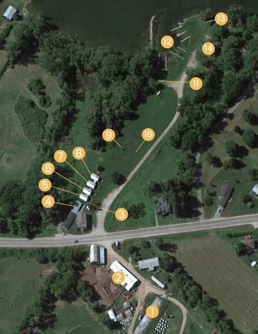 Sunset Farms & Cabins Map