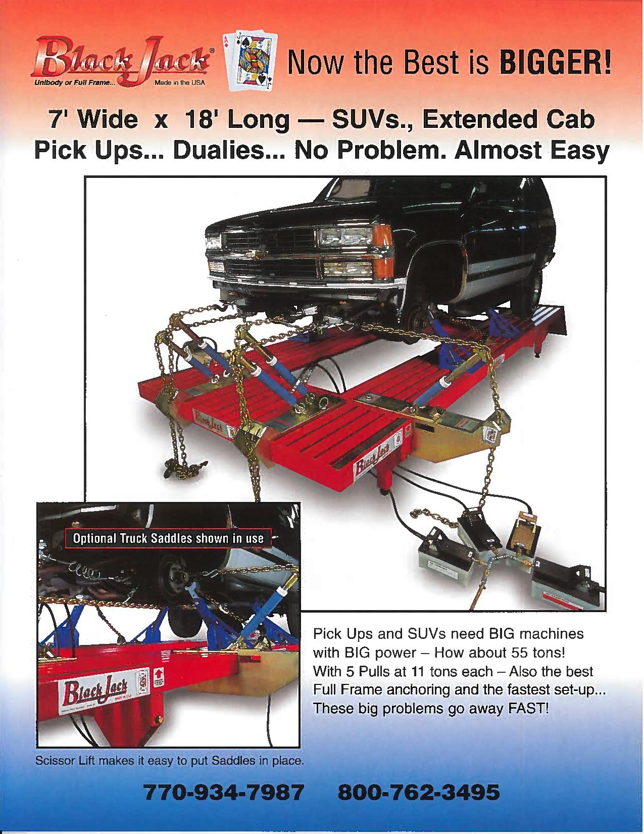 Auto Frame Straightening Machines BlackJack Frame Machines