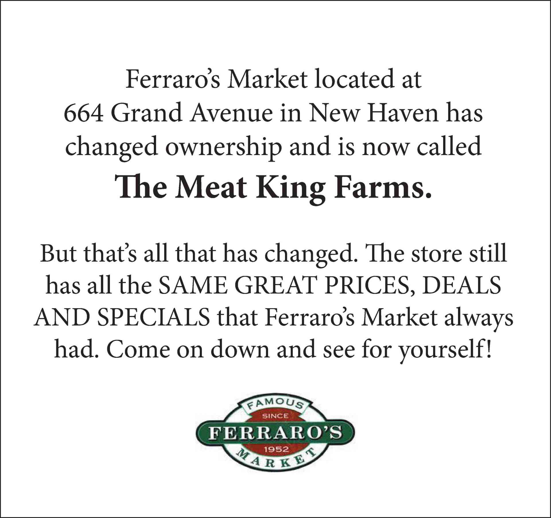 Ferraro’s Market New Haven, CT About Us