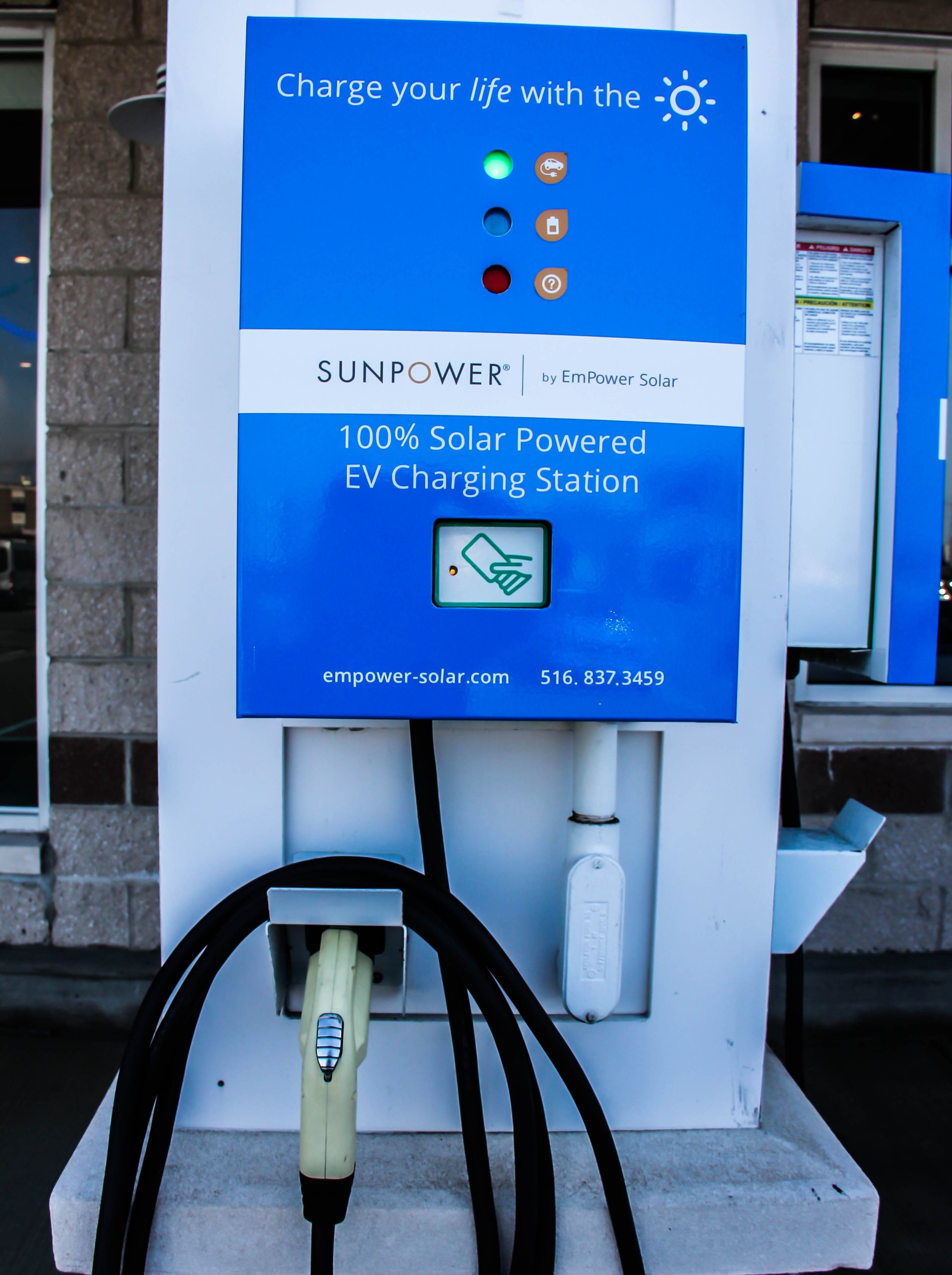 Solar Powered Electric Car (EV) Charging Station EmPower Solar