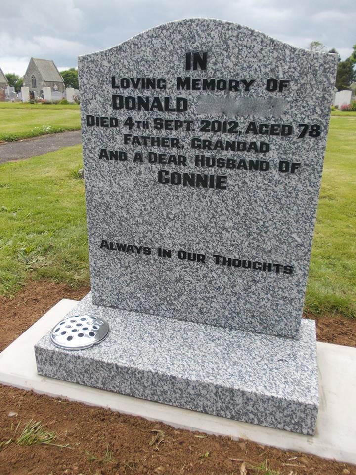 Bespoke granite & slate memorial stones Dyer Memorials