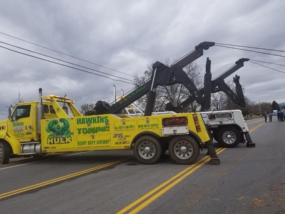 Check Hawkins Towing in Action in Greenville, SC