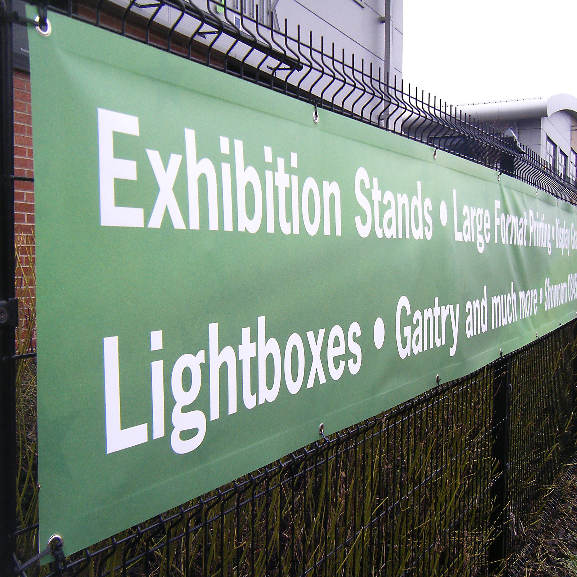 Outdoor Banners PVC or Mesh with Eyelets