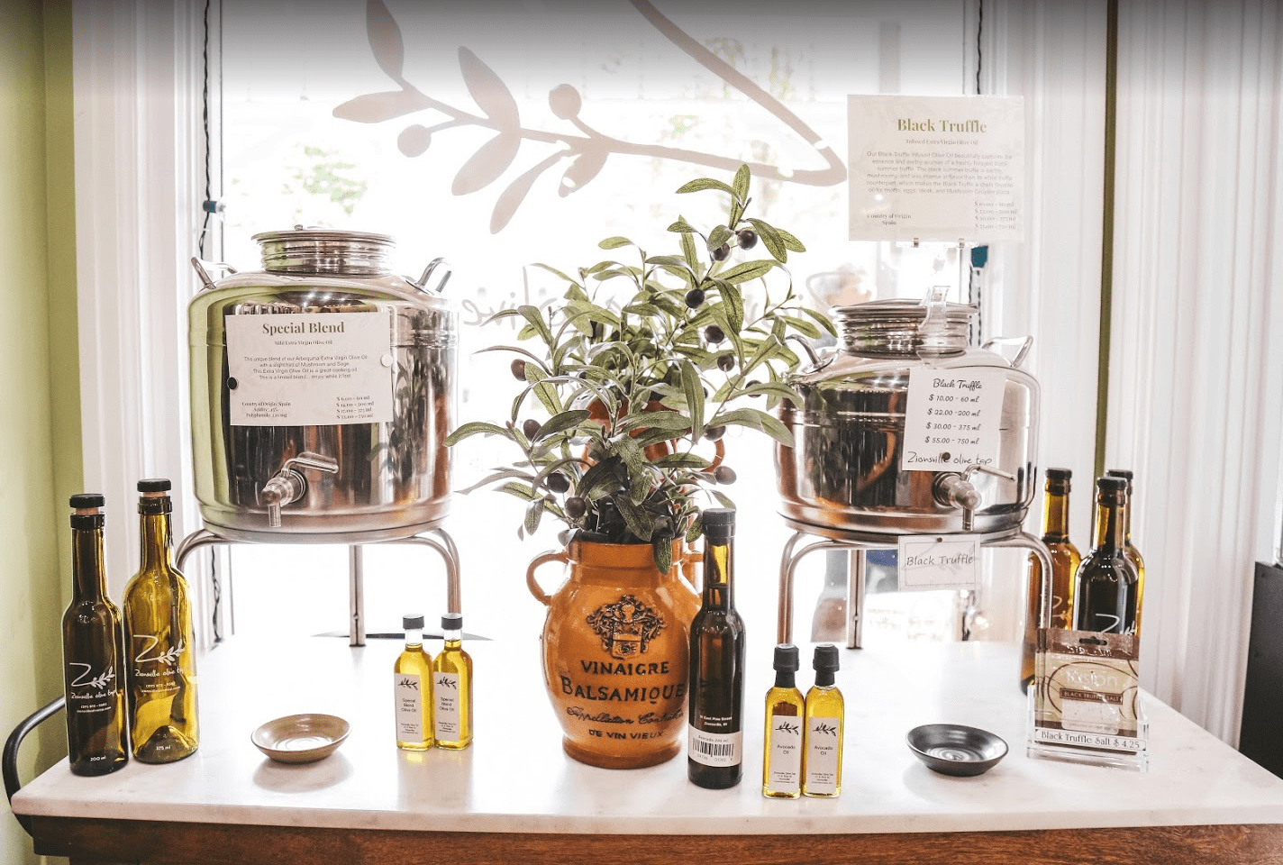 To Zionsville Olive Oil Zionsville, IN
