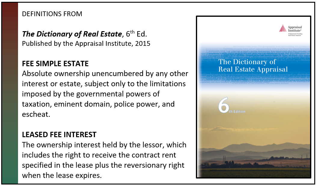 What are Fee Simple and Leased Fee? Edward J. Batis & Associates