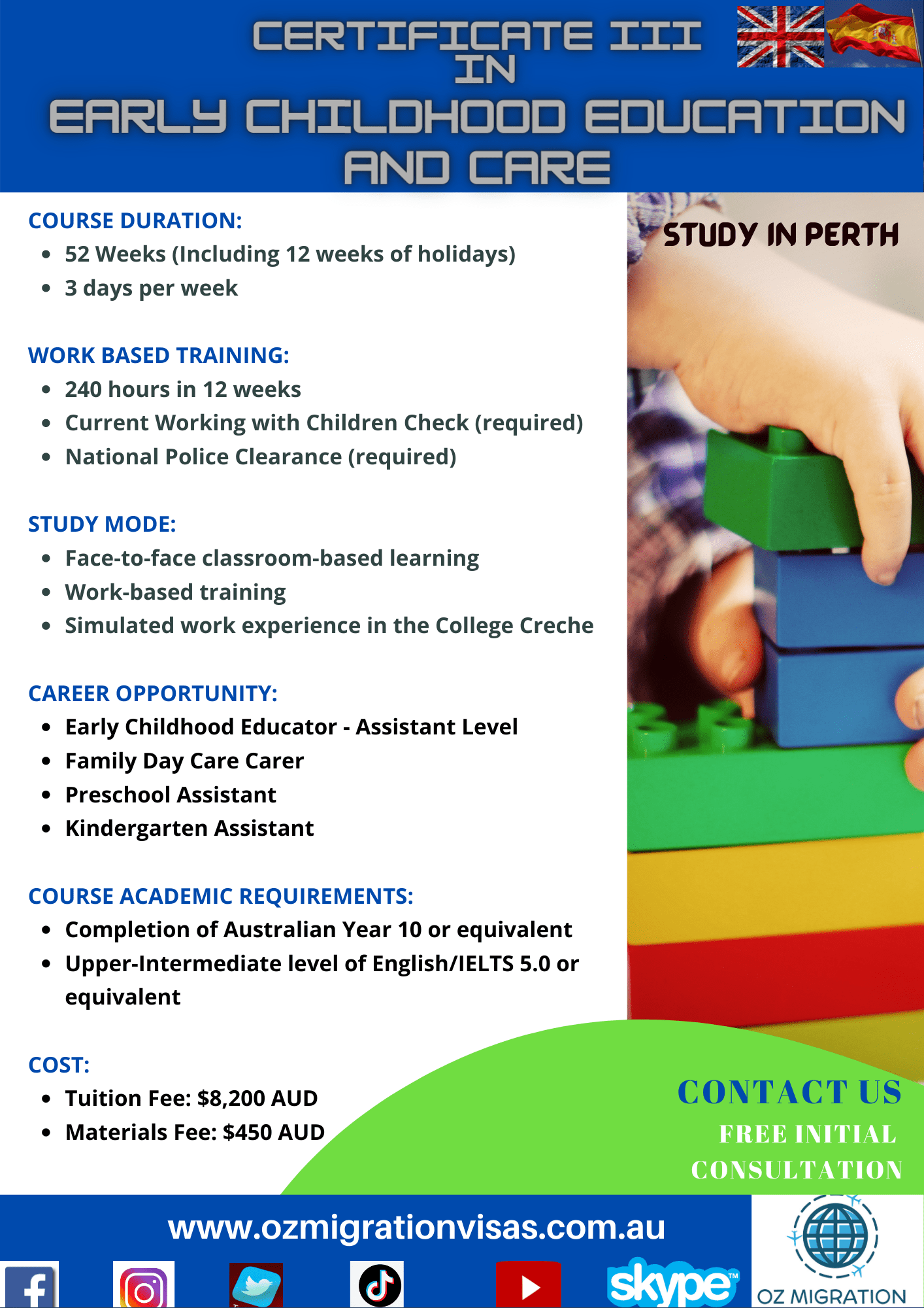 CERTIFICATE III IN EARLY CHILDHOOD EDUCATION AND CARE