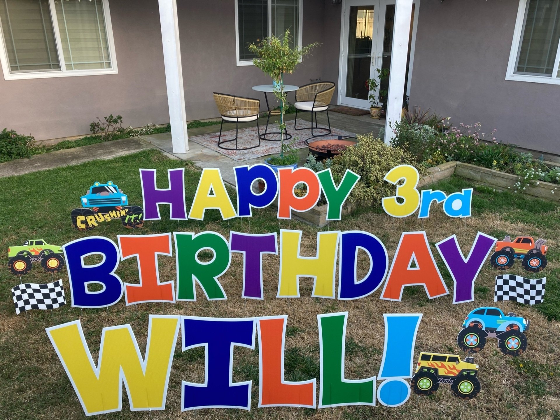 Birthday Yard Sign, lawn Stork, Rent A Sign Near Me, Card Your Yard