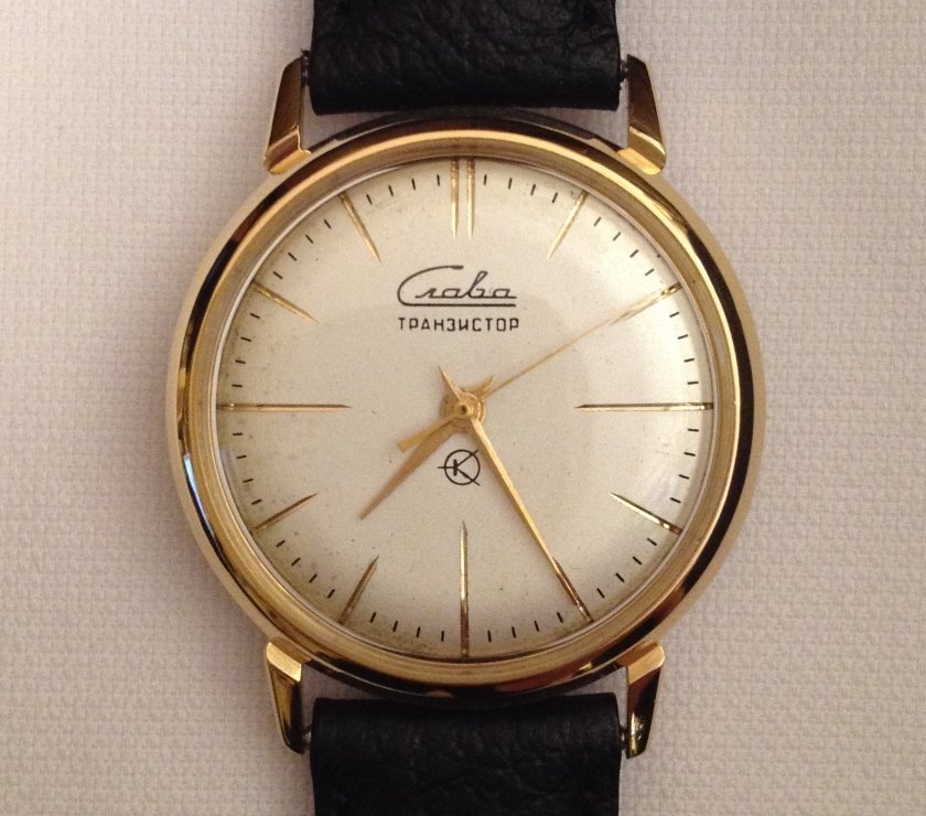 Slava Transistor watch repair and restoration Accutron 214 clone