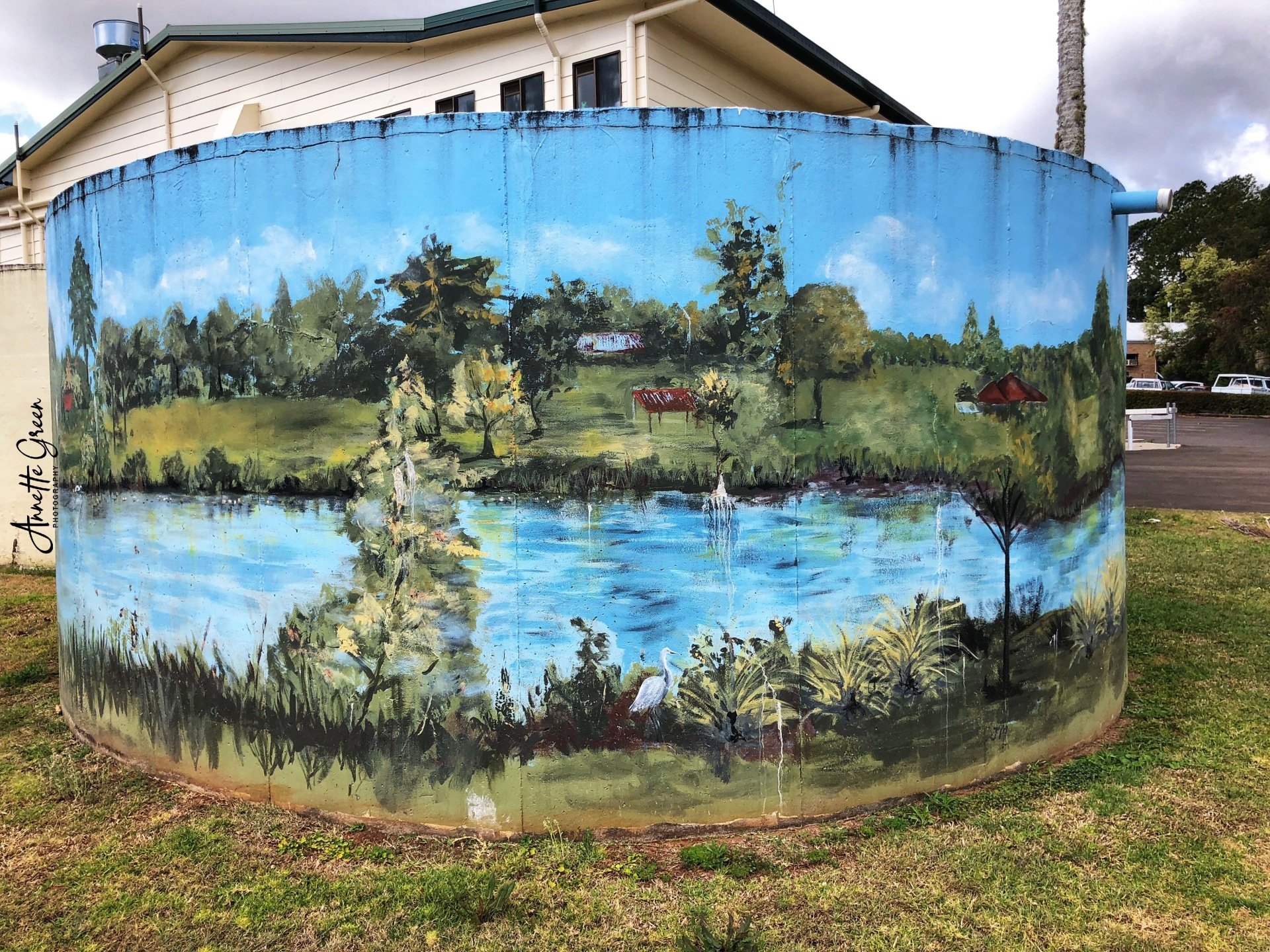 Mapleton Lily Ponds Water Tank Art