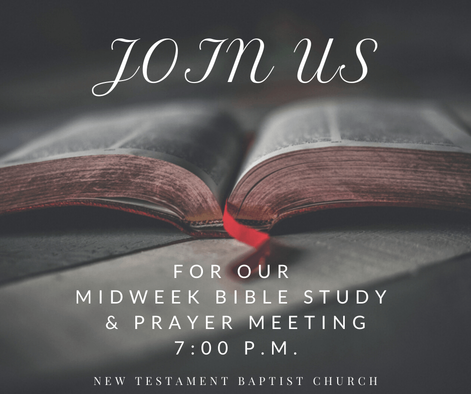 Wednesday Prayer Meeting & Bible Study 5/20/20