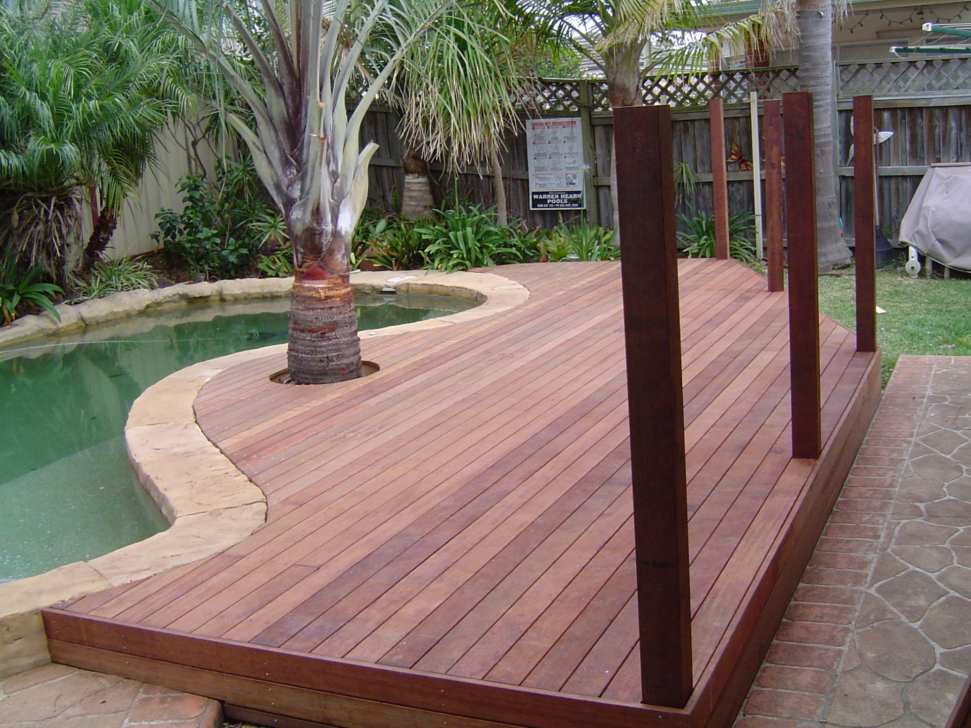 New Merbau Deck in Blue Haven