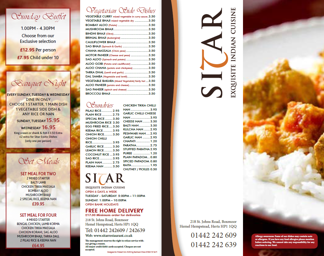 Buffets Hemel Hempstead Sitar