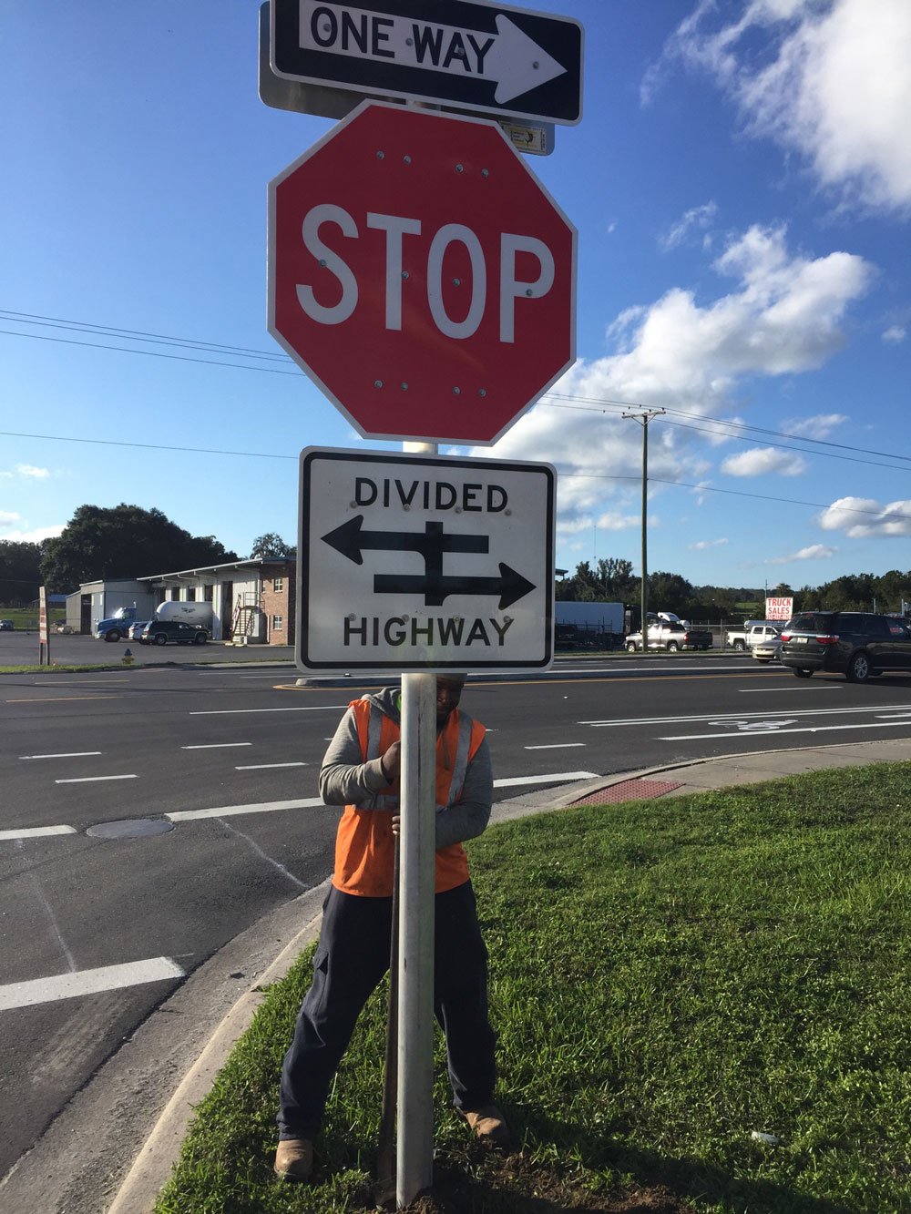 Road Sign Manufacturers Panama City, FL Emerald Coast Striping