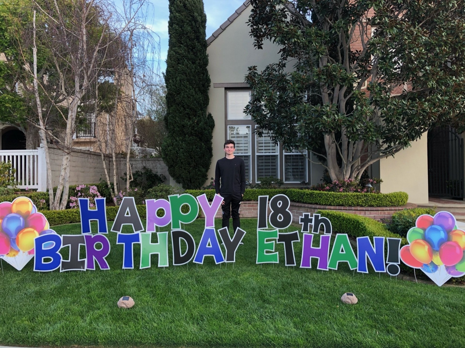 Birthday Yard Sign, Rent A Sign Near Me, Card Your Yard, Huntington Beach