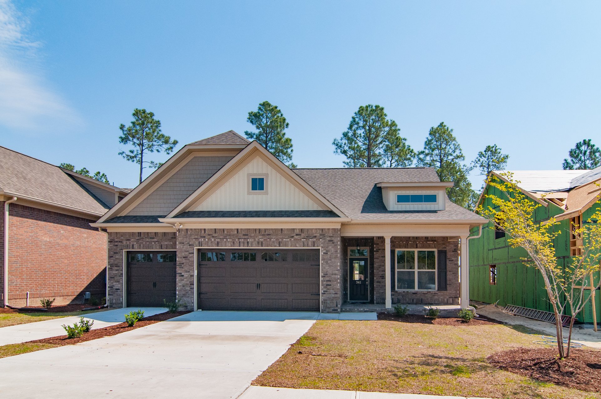 Exterior new home plans in columbia, SC, Lake Murray, Lexington