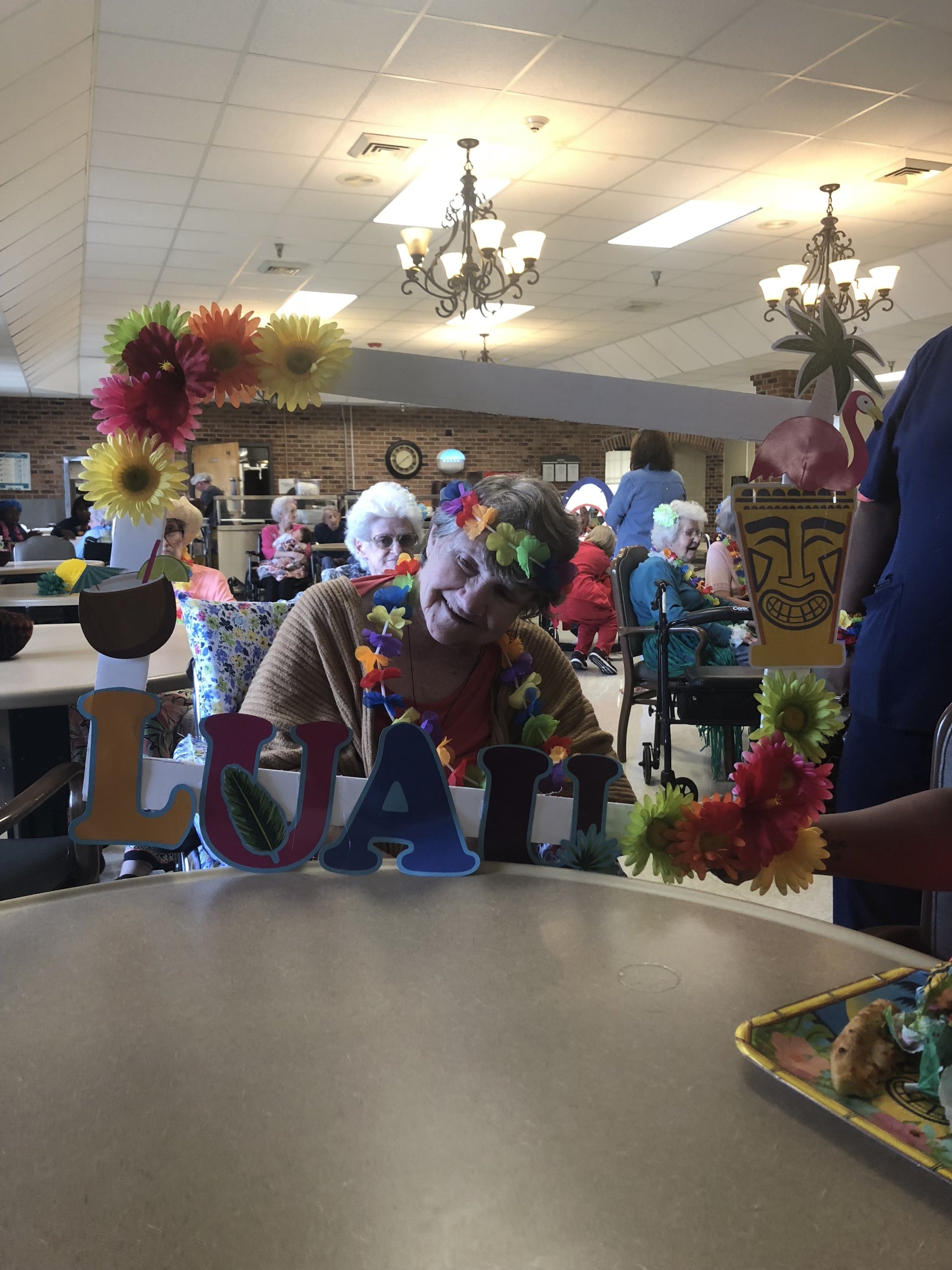 Luau Party June 14, 2018 at J. M. Morrow Nursing Home, Arnaudville