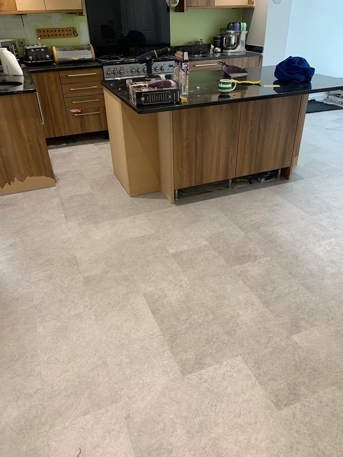 Camero LVT colour Burnished Concrete supplied and fitted by Phoenix