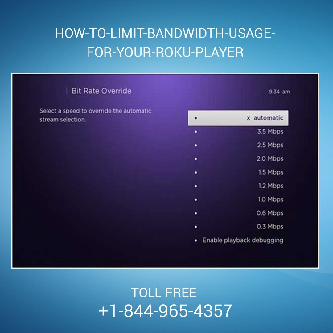 How to set the bandwidth on your Roku Player?
