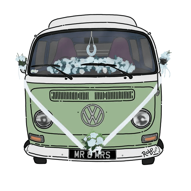 VW Campervan Wedding Hire. Making your day extra special.