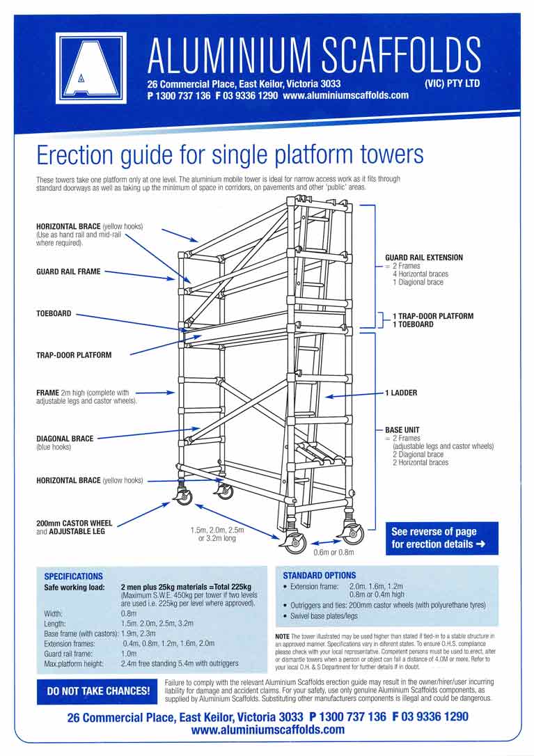 Usage Guides for Scaffolding in Melbourne Aluminium Scaffolds And