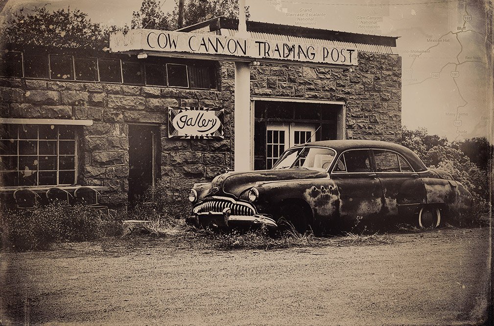 Vintage Cars & Signs Photographs Wet Plate Effect Fine Art Photography