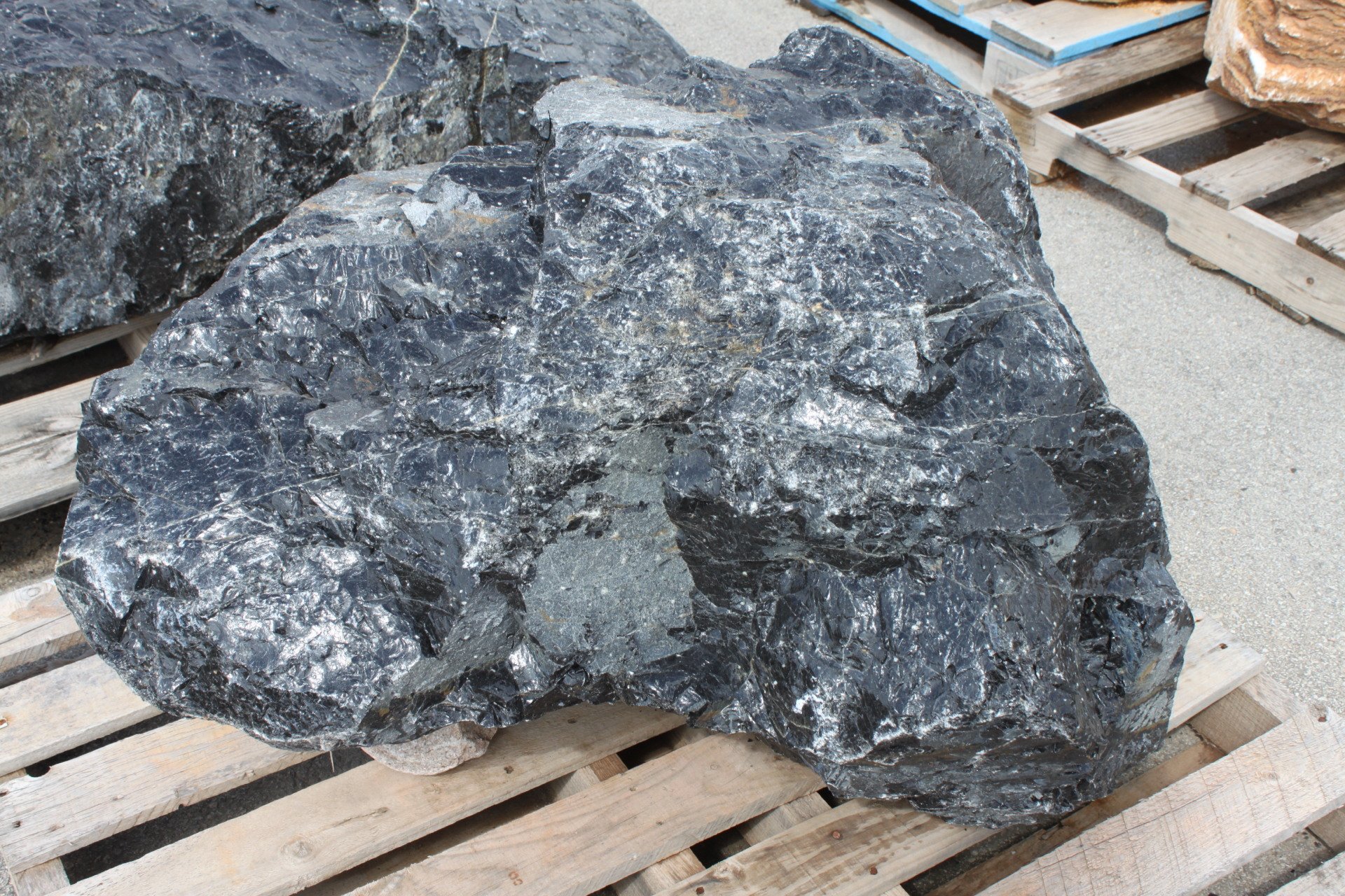 Black Obsidian Boulders