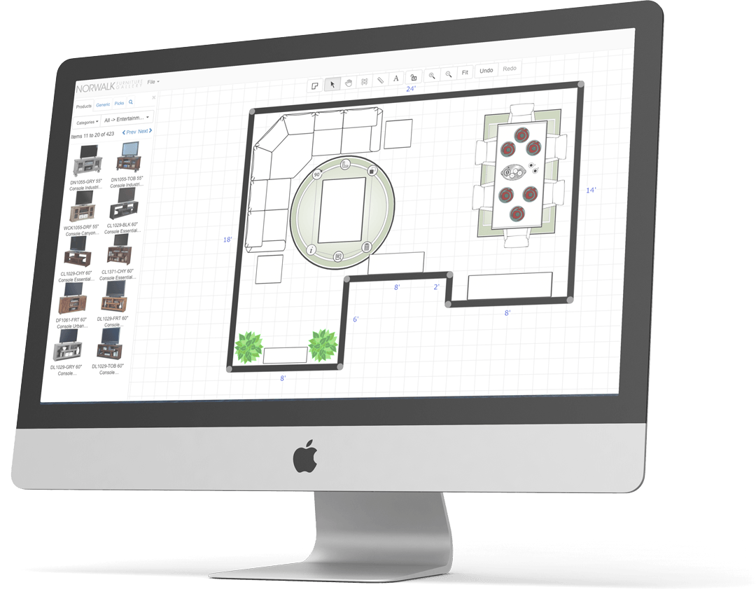 Room Planner Norwalk Furniture Gallery