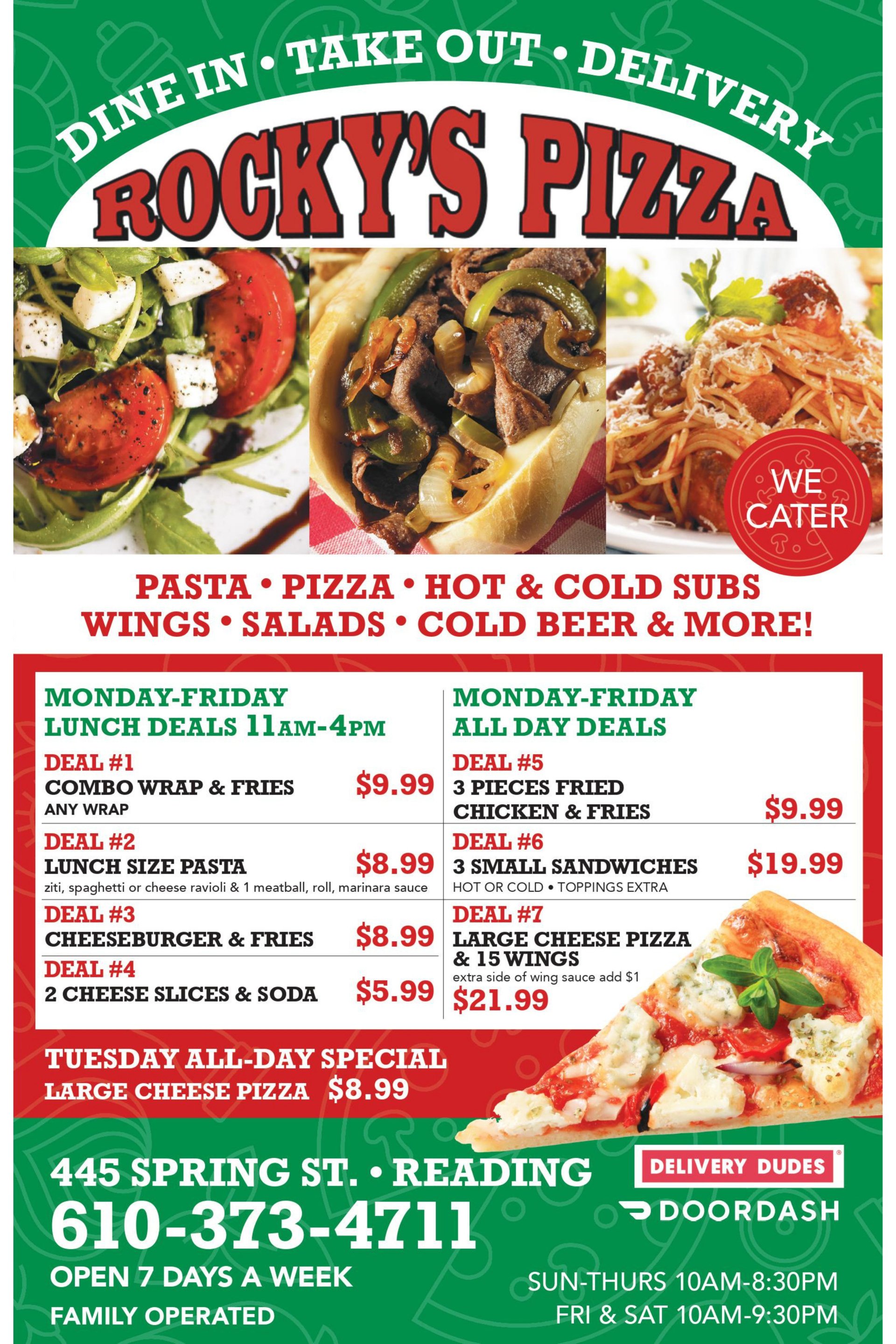 Rocky's Pizza Reading PA