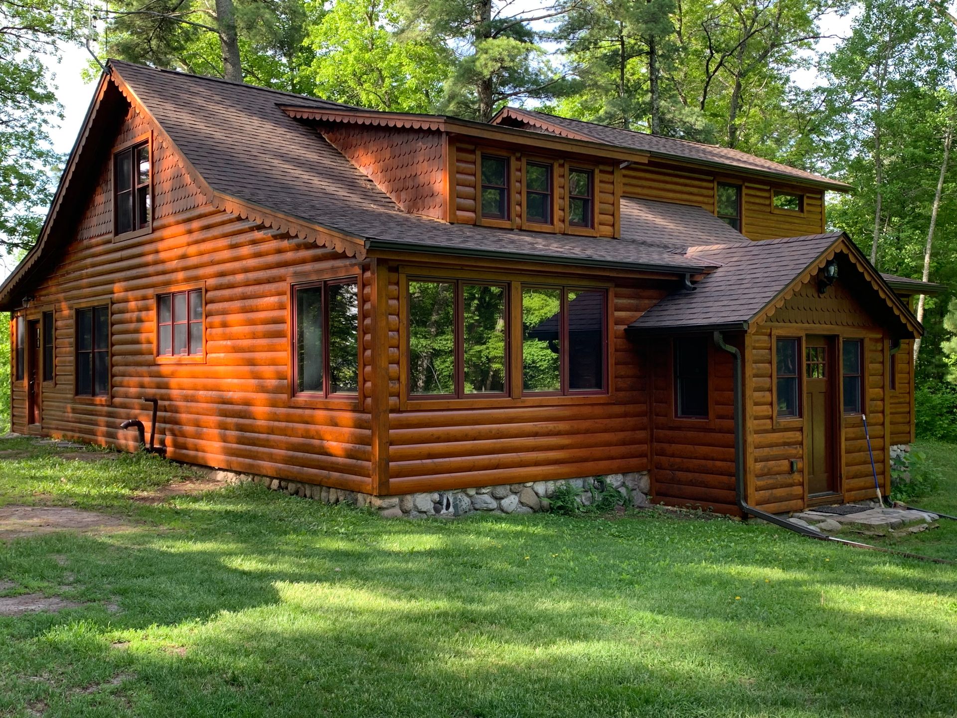 Log Home Restoration Examples Minnesota Lifetime Staining and Log