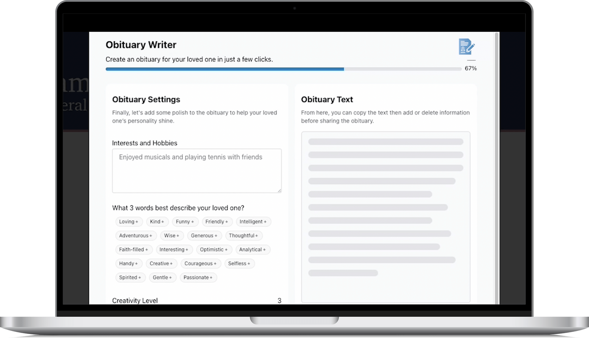 Obituary Writer Tribute Technology