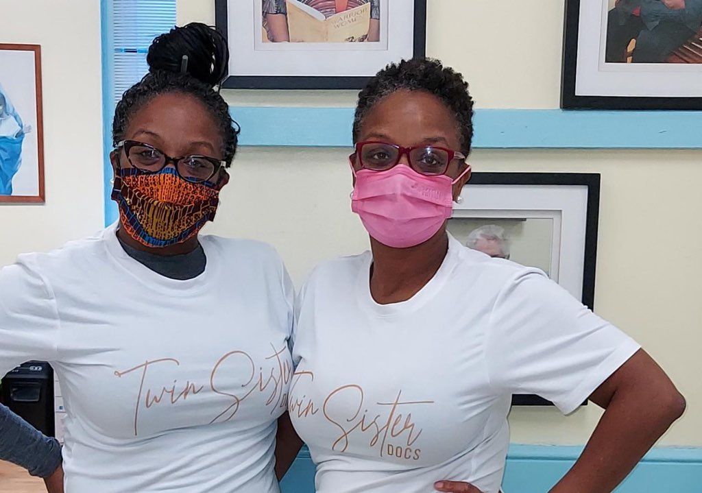The Twin Sister Docs Vaccine Clinics Health Care Advocates