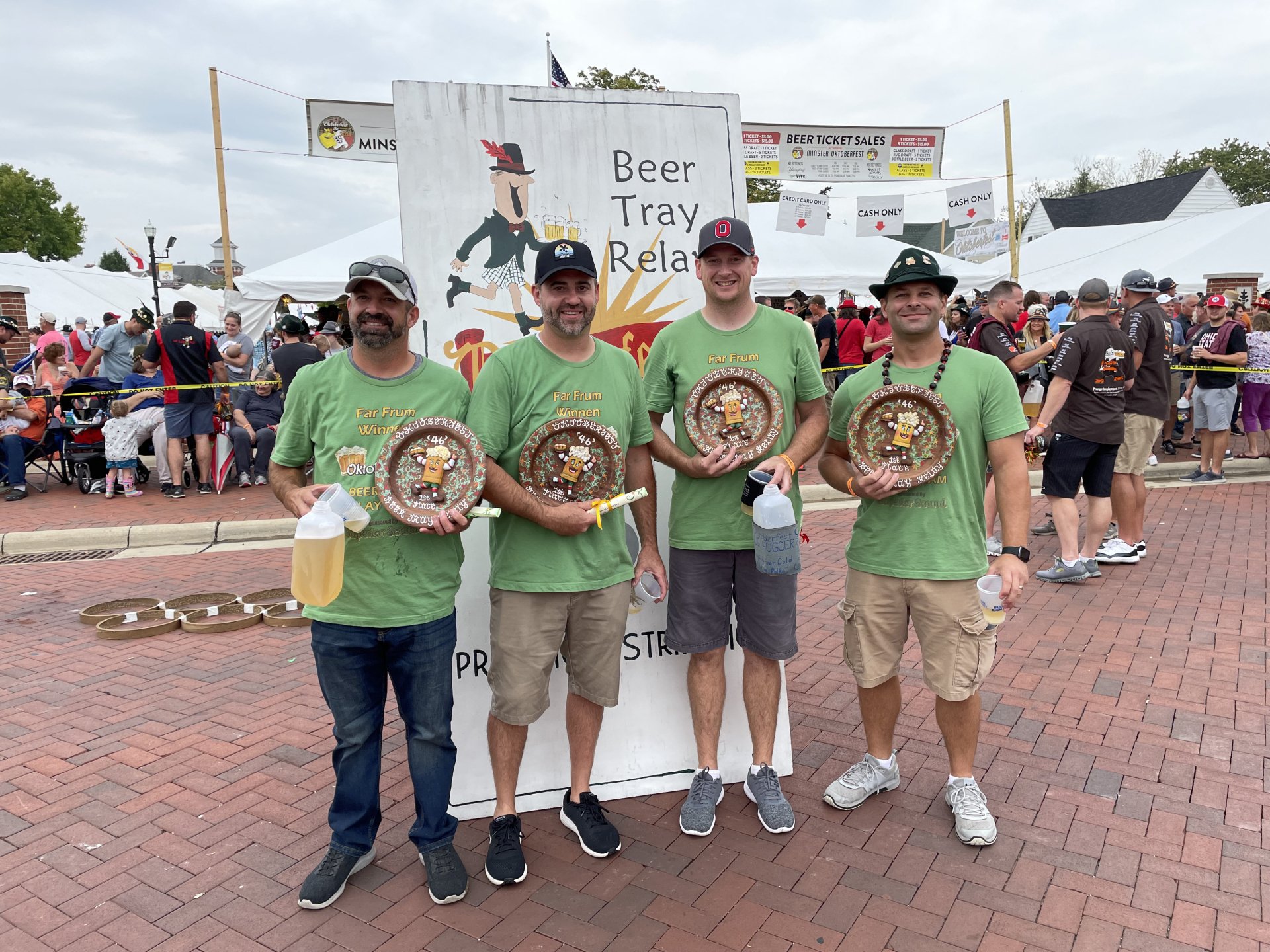 Minster Oktoberfest Participate Beer Tray Relay