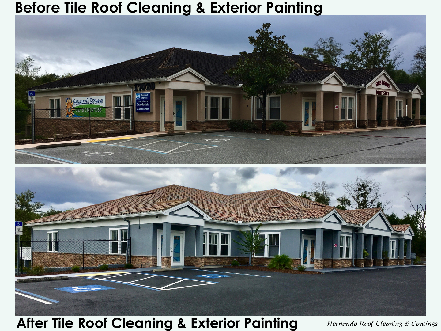 Paint and Roof Cleaning Spring Hill, FL Hernando Roof Cleaning