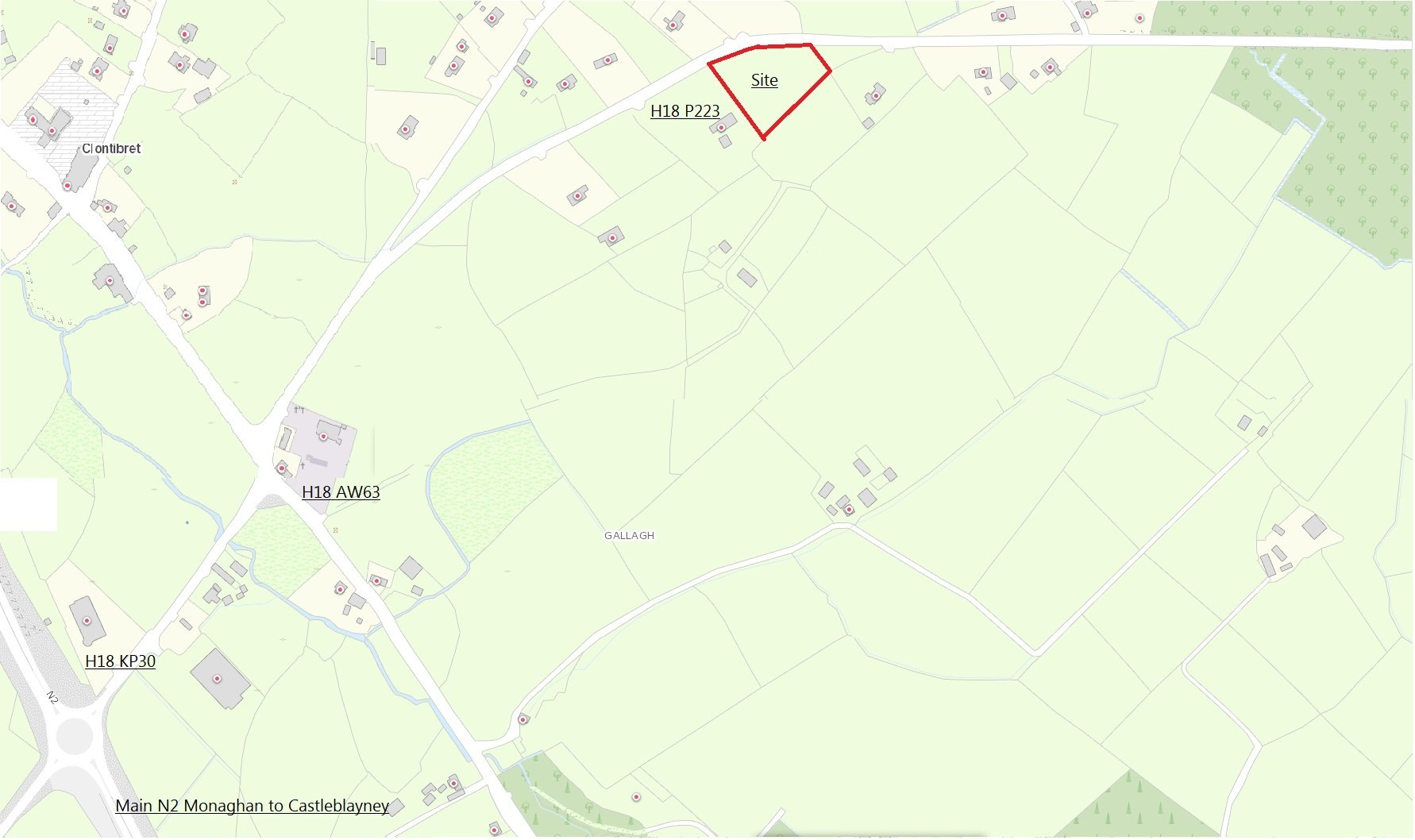 Land for Sale with Planning Permission, Clontibret, Co. Monaghan