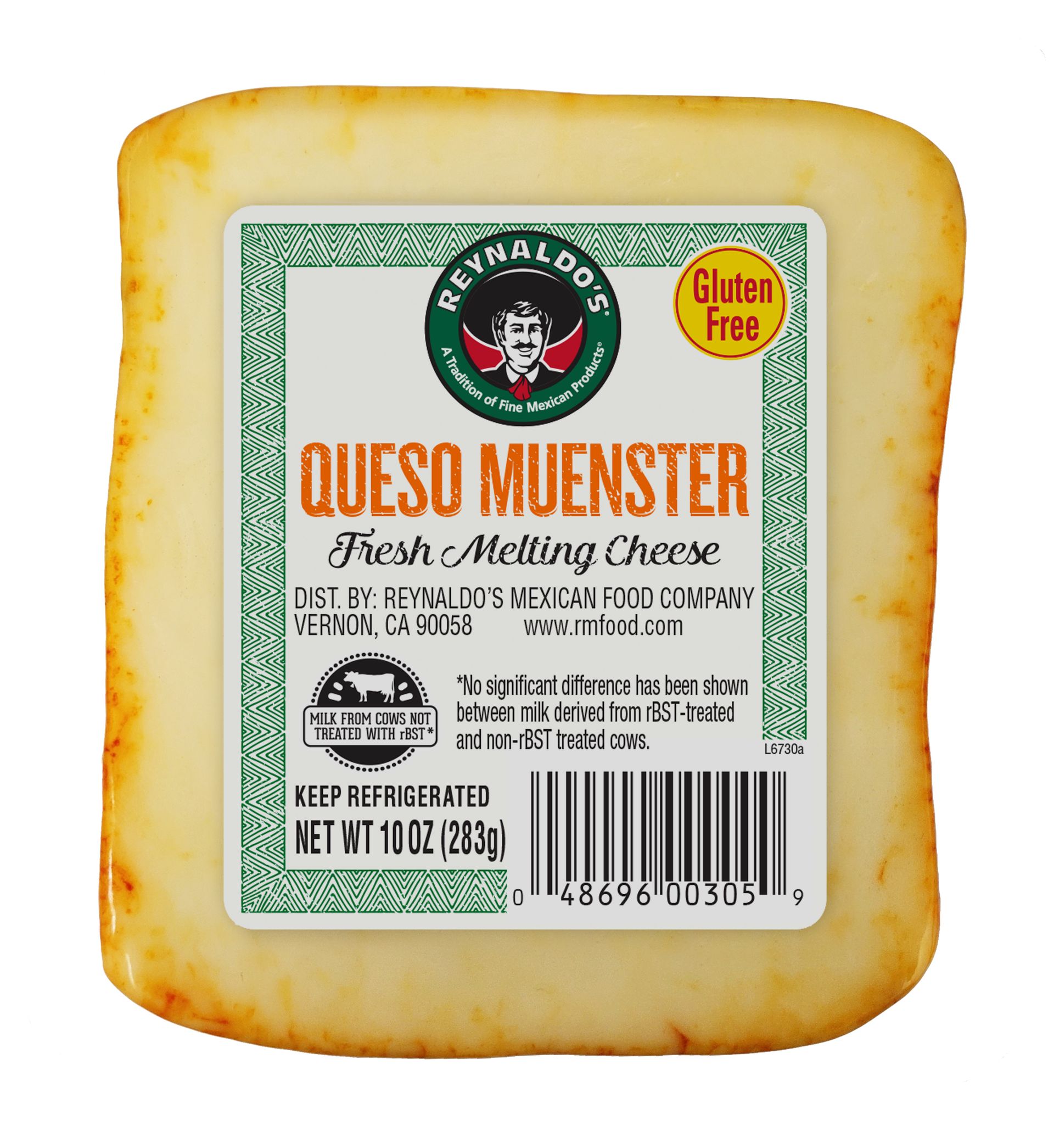 El Viajero's Queso Muenster Creamy Melting Cheese for Mexican Dishes