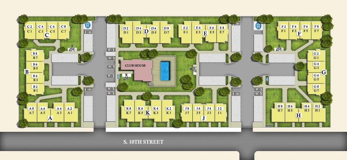 Harrison Village Apartments Site Map