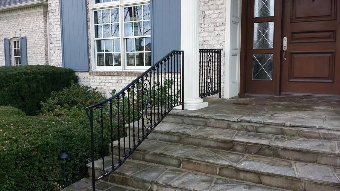 Custom Metal Handrails Metal Stair Railings