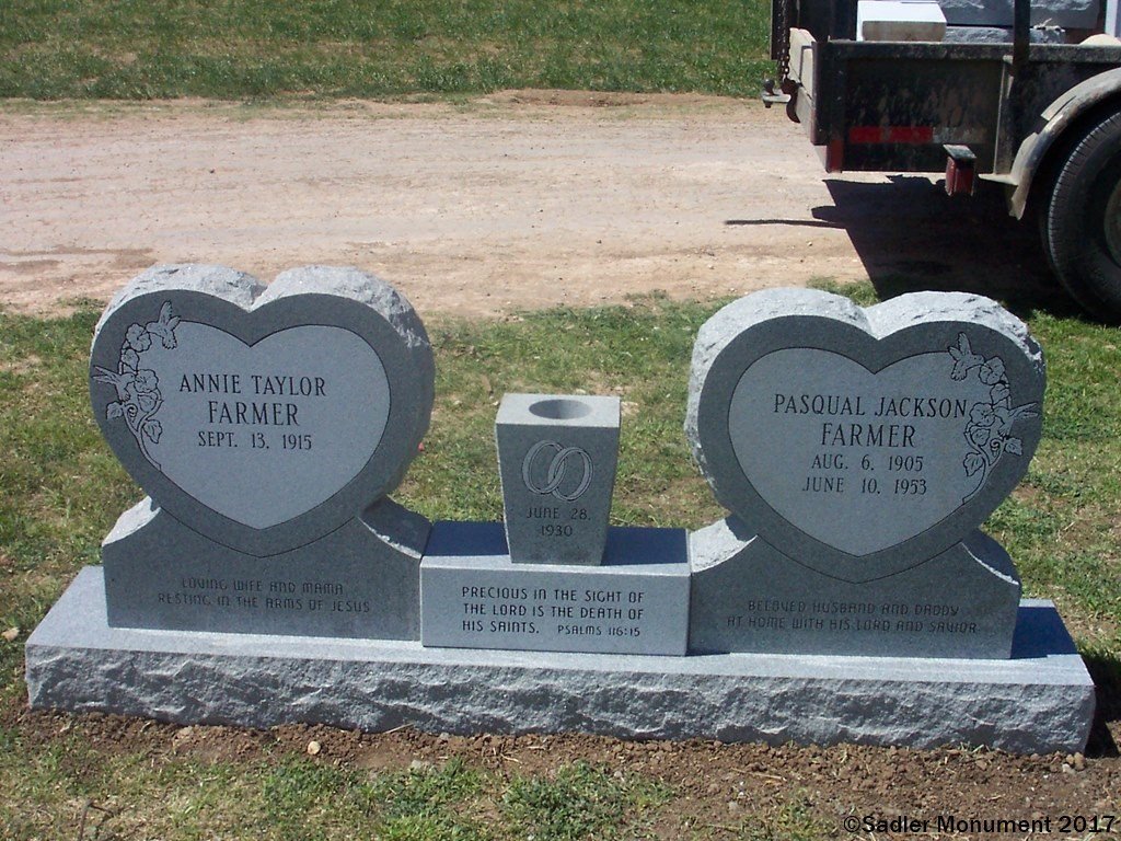 Wing Job Headstones Sadler Monument