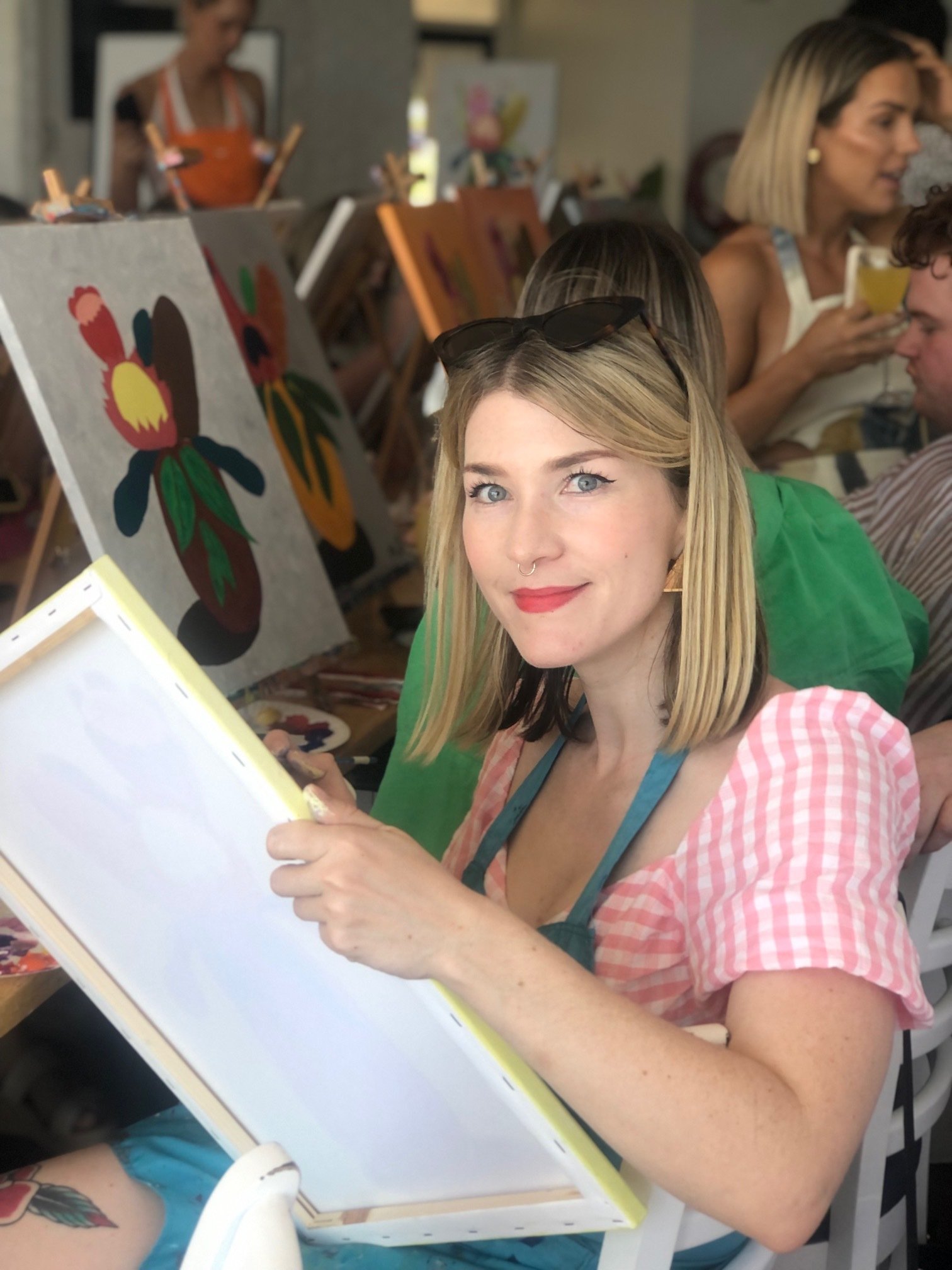 Wasted Paint Paint & Sip Studio, Townsville.