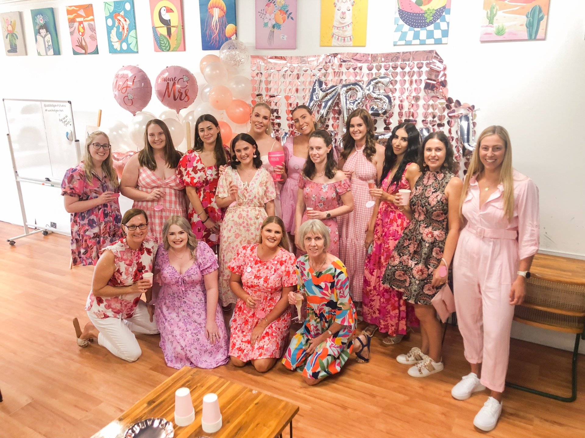 Wasted Paint Paint & Sip Studio, Townsville.